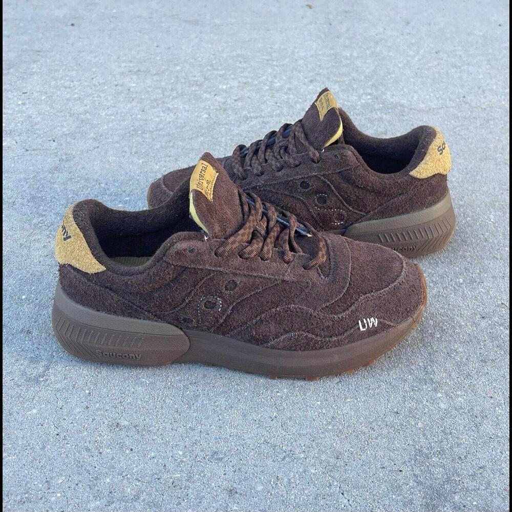 Saucony Jazz NXT x Universal Works Brown Mens Sz 8 FLAWLESS